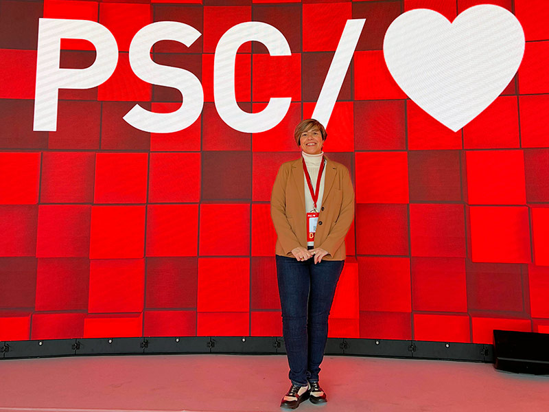 La regidora del PSC a l'Ajuntament de Palamós, Yolanda Aguilar, és una de les noves secretàries generals del PSC.