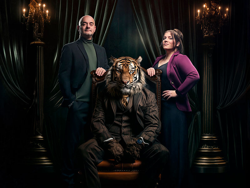 'El tigre' és una comèdia de David Madaula, amb David Olivares i Mercè Martínez com a protagonistes. (Foto: Guerrilla Produccions).