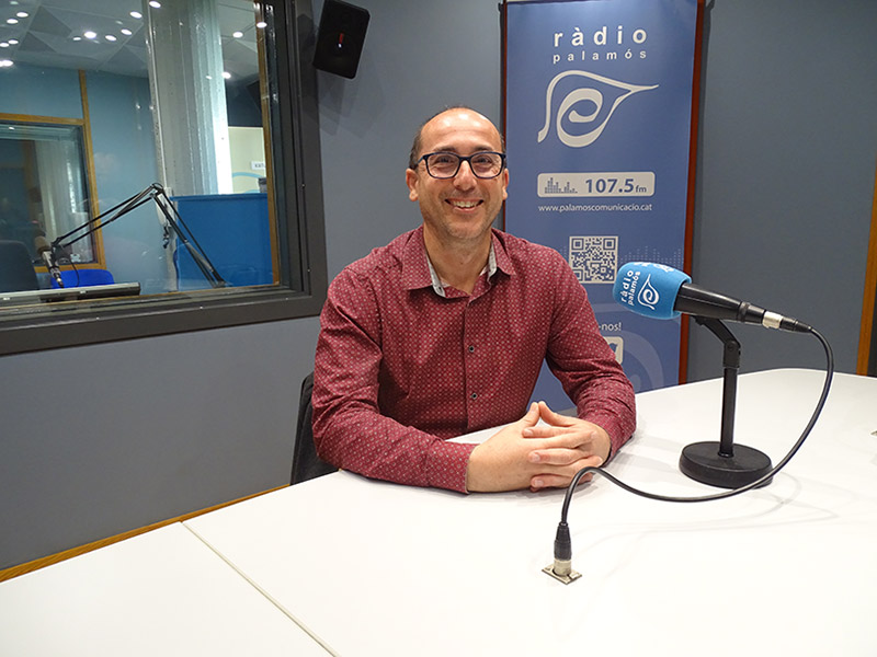 L'alcalde de Palamós, Lluís Puig (ERC), avui durant el decurs del programa 