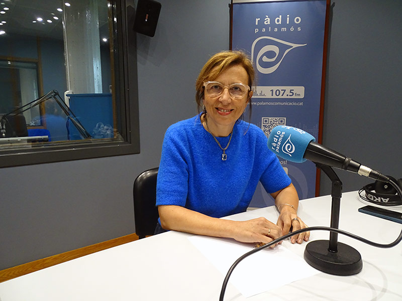 La regidora de Som-hi per Palamós i Sant Joan, Teresa Ferrés, avui a l'espai 