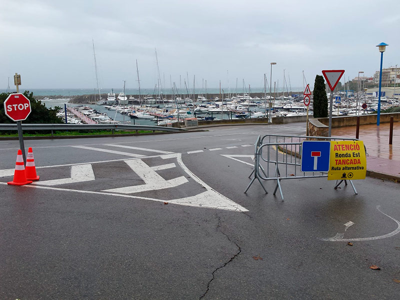 Demà i dijous es tancaran els dos sentits de circulació del vial del Port, entre Dr. Botet i Salvador Albert i Pey. (Foto: Ajuntament de Palamós).