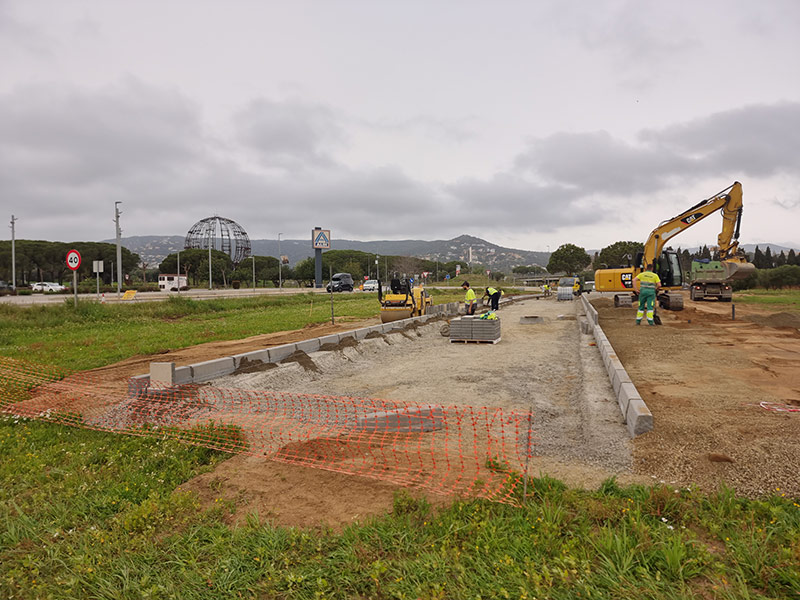 Calonge i Sant Antoni construeix un accés a la zona del futur CAP del municipi. (Foto: Ajuntament de Calonge i Sant Antoni).