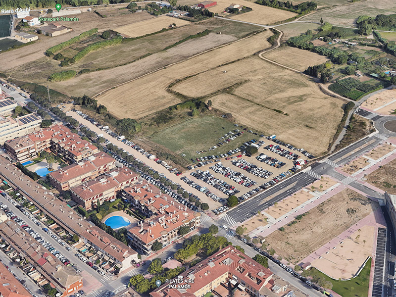 Vista aèria del pla de Sant Joan. (Foto: Google Earth).