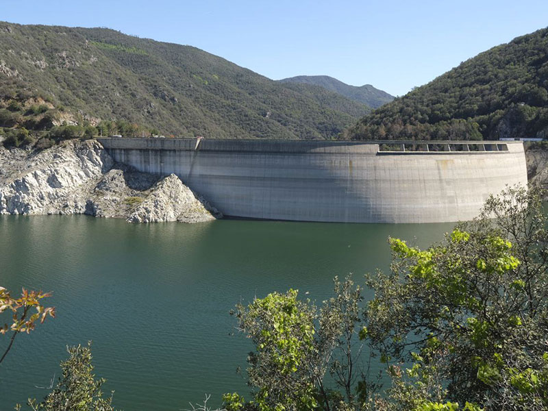 El pantà de Susqueda es troba al 27% de la seva capacitat. (Foto: Agència Catalana de l'Aigua).