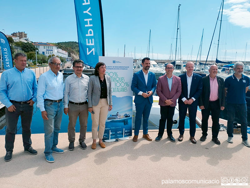 Avui s'ha presentat al Port Marina el Projecte de Descarbonització d'Embarcacions d'Esbarjo.