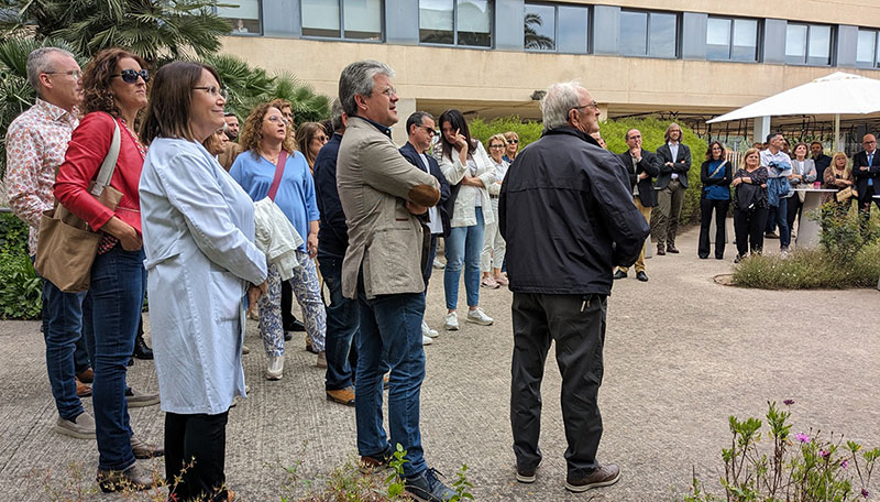 Presentació de les obres de 'La Porxada', el nou centre de dia i hospital de dia de Palamós Gent Gran. (Foto: SSIBE).