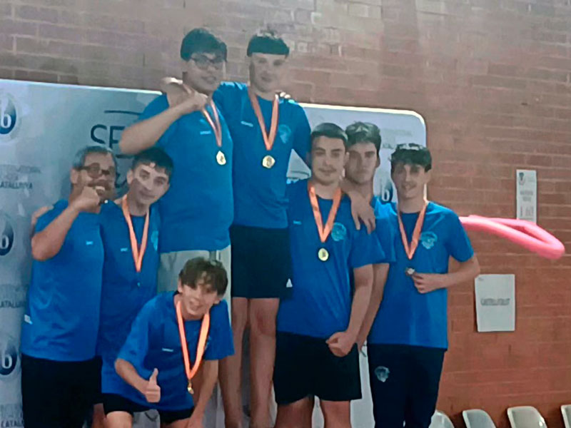 L'equip Infantil va acconseguir la 2a posició de la Lliga Copa Infantil Catalana. (Foto: CN Palamós).