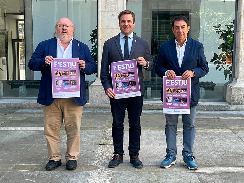 La presentació del F'Estiu de Calonge i Sant Antoni es va fer ahir a la seu de la Diputació de Girona. (Foto: Ajuntament de Calonge i Sant Antoni).