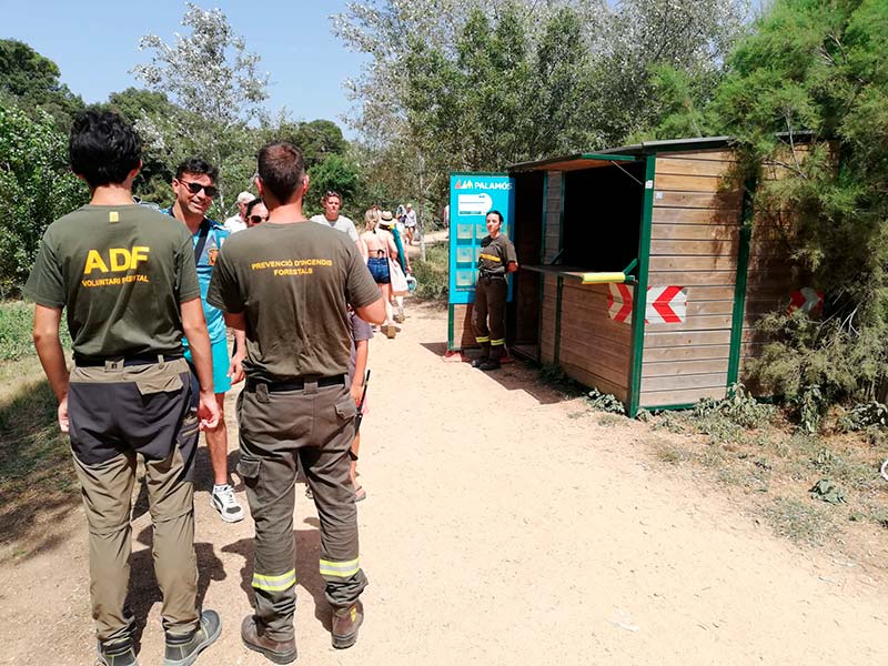 El Punt d'informació i vigilància de Castell. (Foto: Ajuntament de Palamós).