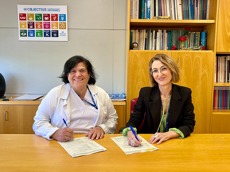 Gràcia del Riego, Delegada de prevenció de riscos laborals de SSIBE i Montse Garcia, gerent de SSIBE, (Foto: SSIBE).