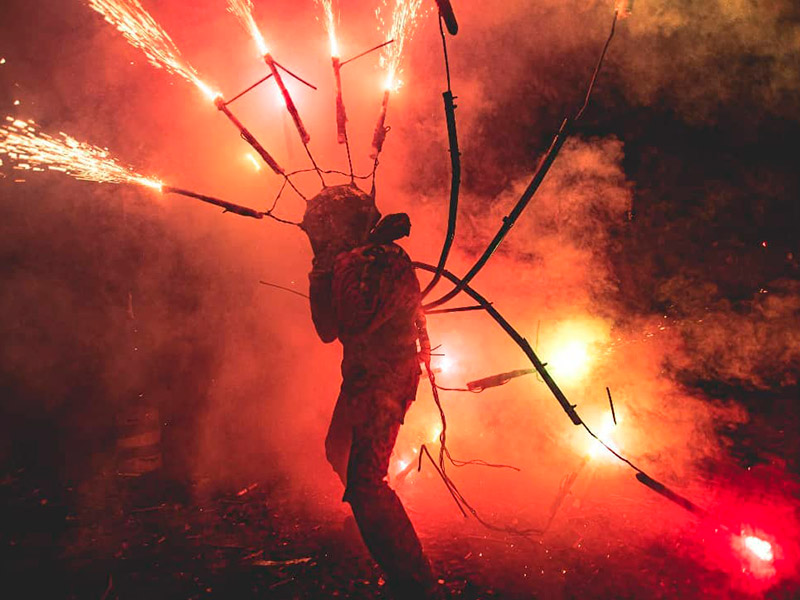 Els Diables de l'Onyar seran els responsables del correfoc d'aquest nit a Sant Joan. (Foto: Diables de l'Onyar).