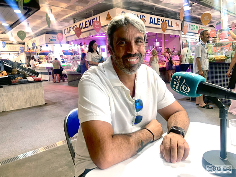 El mecànic ciclista palamosí David Fernández, dijous passat al 'Ple al 15'.