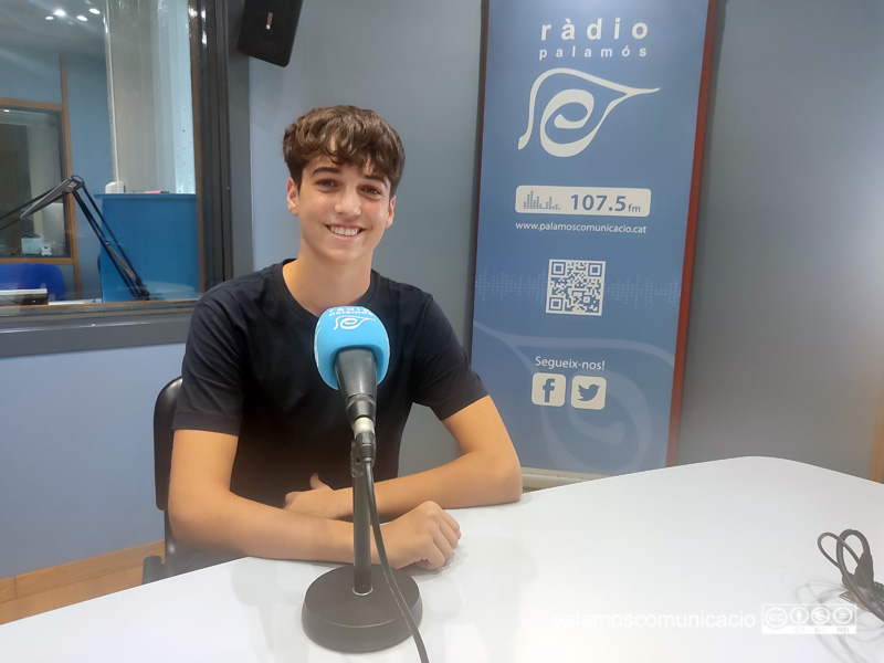 Oriol Nicolás, ahir als estudis de Ràdio Palamós.