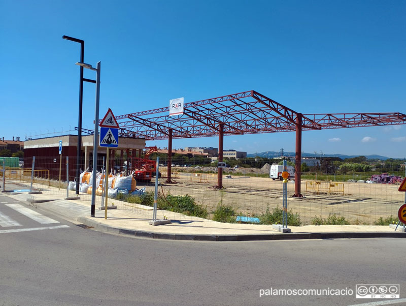 Estat actual de la futura estació d'autobusos de Palamós.