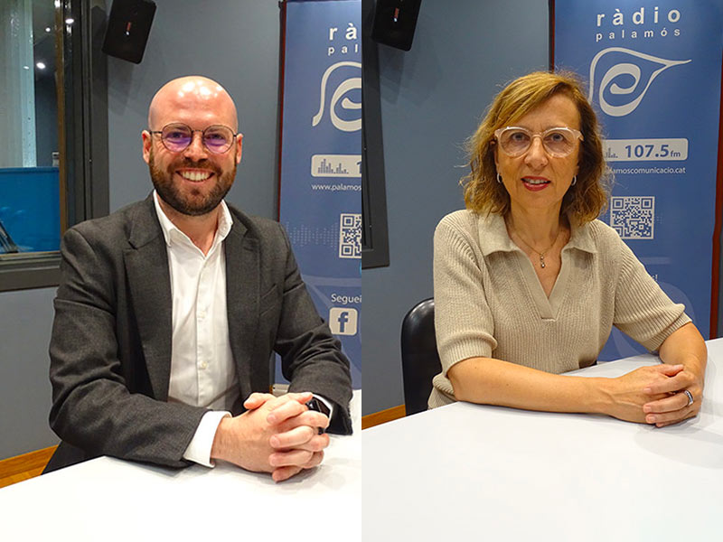 Raimon Trujillo, regidor de Junts per Catalunya, i Teresa Ferrés, regidora de Som-hi per Palamós i Sant Joan.