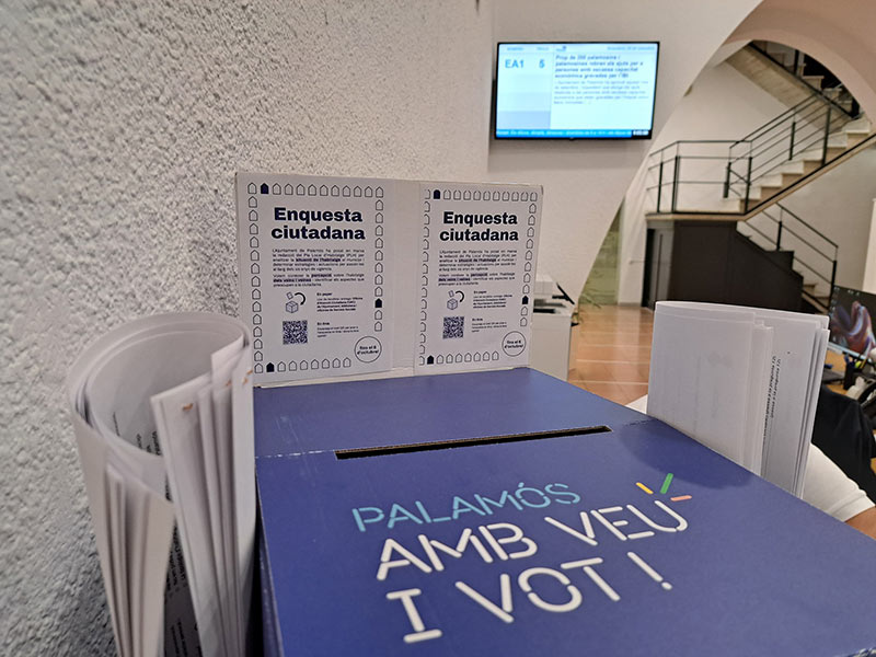 L'enquesta es pot fer fins al 6 d'octubre. (Foto: Ajuntament de Palamós).