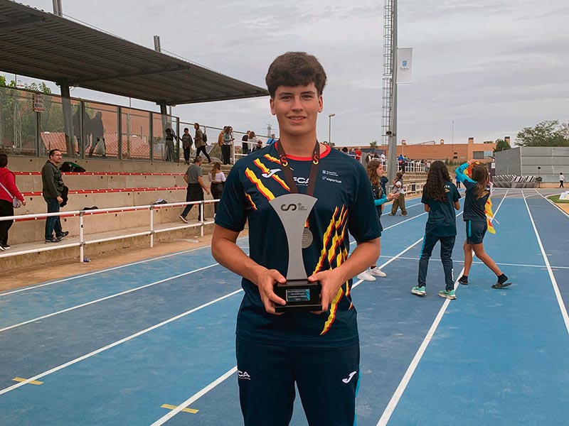 Ferran Pau Fanés, 4a posició en la prova de Llançament de Disc amb 51,80m al campionat d'Espanya de Federacions Sub16.