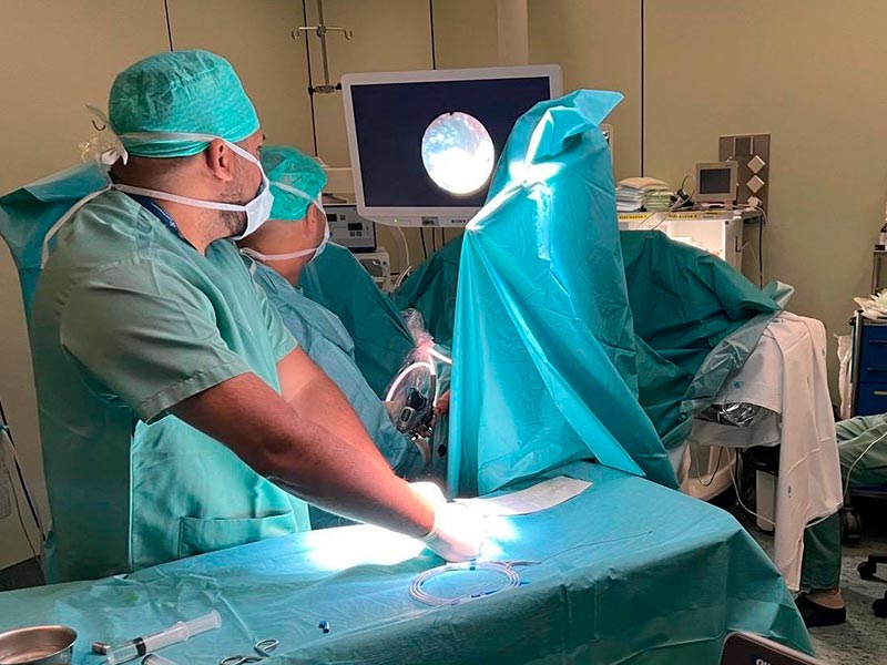 Aquesta tècnica de cirurgia és més eficaç i mínimament invasiva. (Foto: SSIBE).