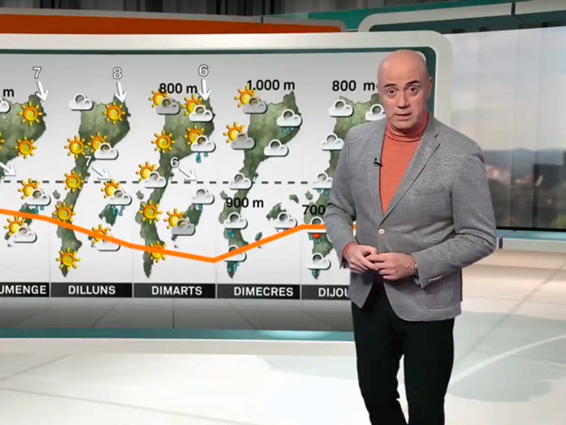 El meteoròleg Tomàs Molina inaugura avui el nou curs acadèmic de la Càtedra d’Estudis Marítims. (Foto: TV3).