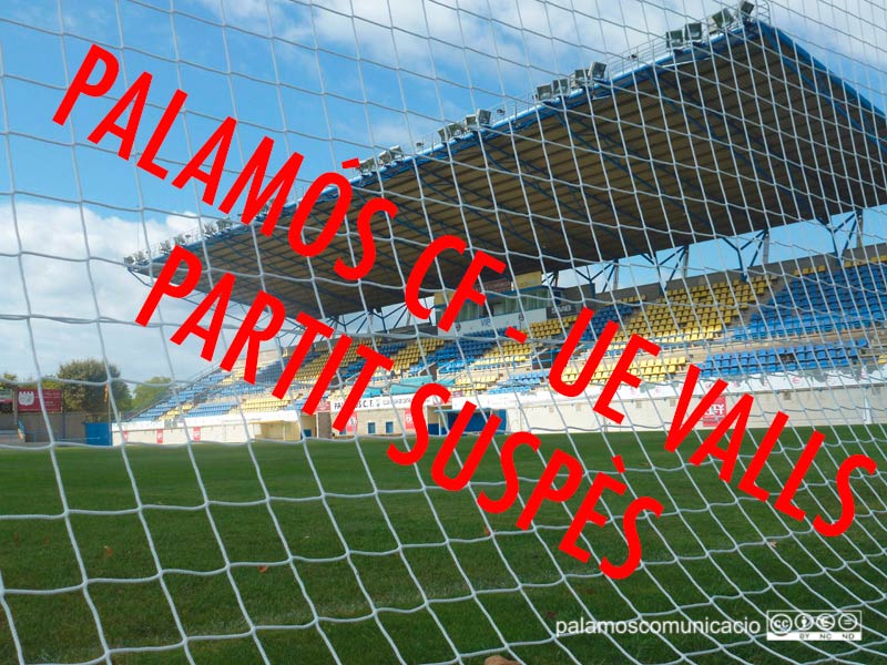 S'ha suspès el partit que s'havia de disputar avui a l'Estadi Municipal Palamós Costa Brava.