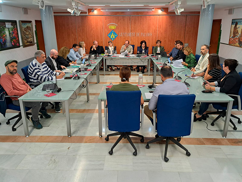 Imatge del Ple Extraordinari de l'Ajuntament de Palamós celebrat aquest matí. (Foto: Ajuntament de Palamós).