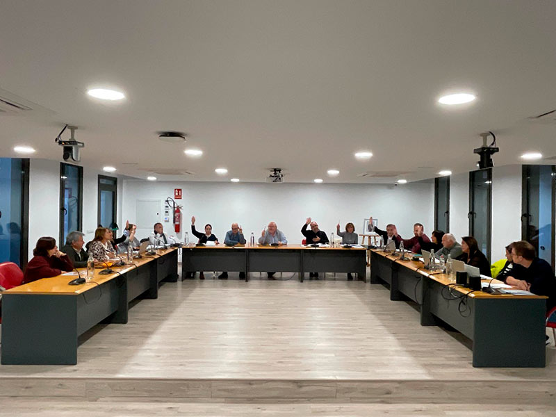 Imatge del Ple Extraordinari de l'Ajuntament de Calonge i Sant Antoni celebrat ahir. (Foto: Ajuntament de Calonge i Sant Antoni).