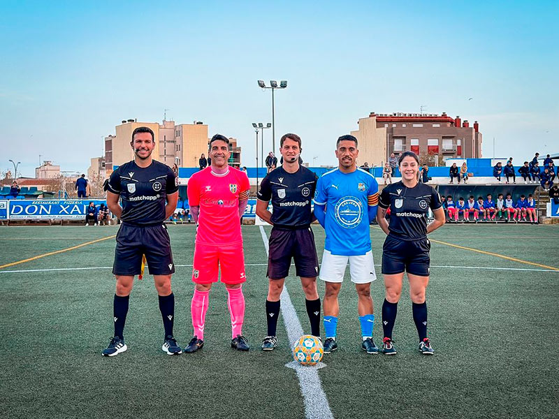 El Palamós va tornar amb les mans buides de La Ràpita. (Foto: Palamós CF - Laura Heras).