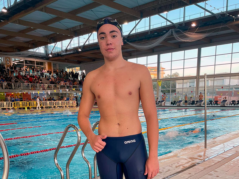 El nedador del Club Natació Palamós, Ivan Cobos. (Foto; CN Palamós).