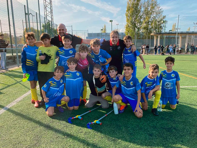 L'equip benjamí Sub 10 Blau del Global Palamós. (Foto: CF Global Palamós).