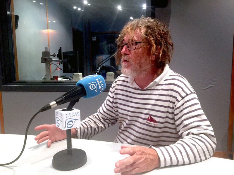 Joan Santolària, en una visita als nostres estudis l'any 2015.