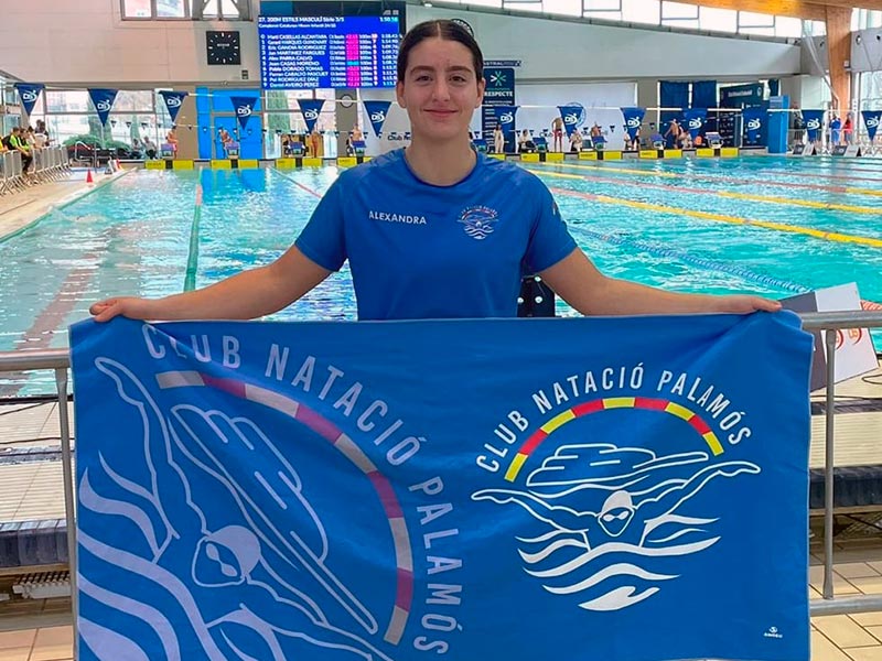 La nedadora del Club Natació Palamós, Alexandra Cànovas. (Foto: Club Natació Palamós).