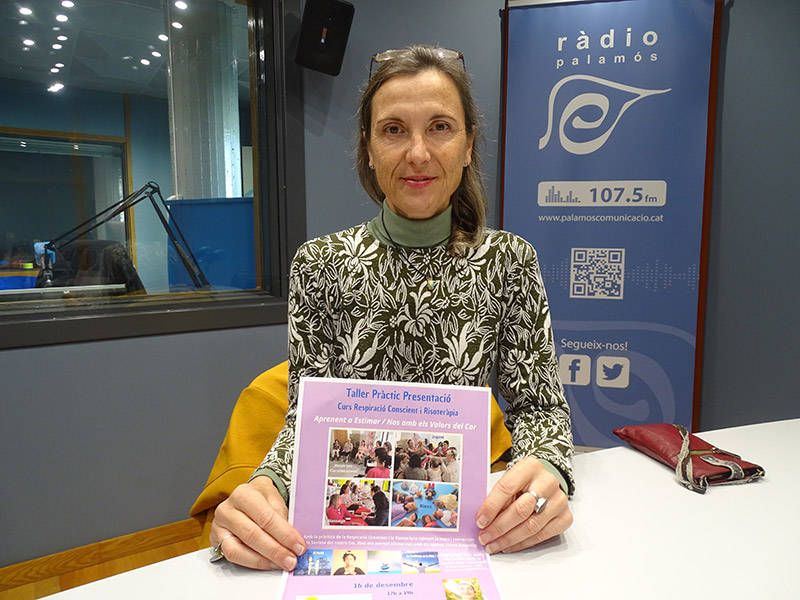 AnaMaría BerbelAlonso conduïrà la sessió de respiració conscient i risoteràpia.