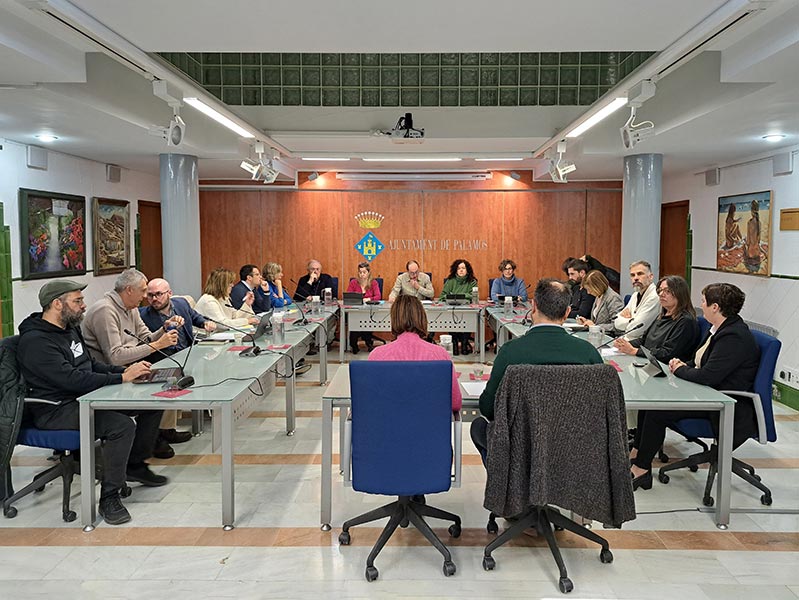 Imatge del Ple Extraordinari de l'Ajuntament de Palamós celebrat aquest matí. (Foto: Ajuntament de Palamós).