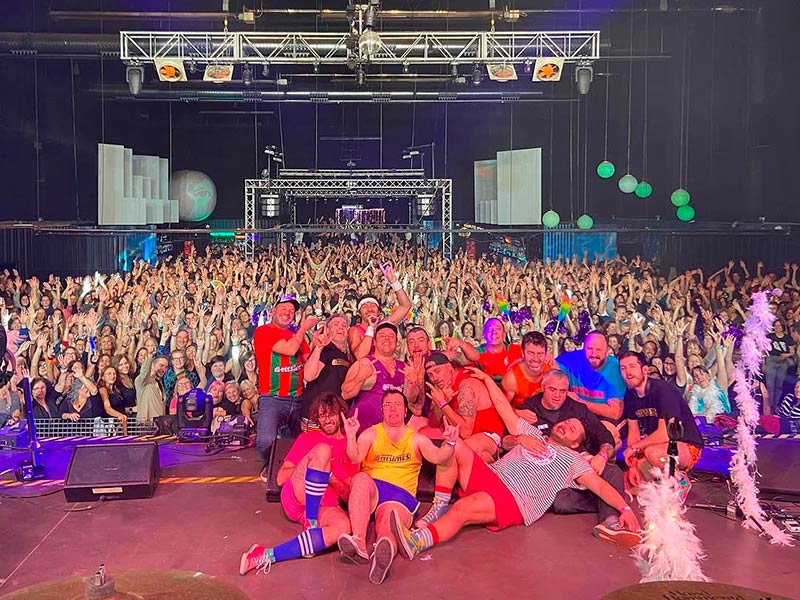 L'Orquestra Di-versiones, aquest passat cap de setmana a La Mirona de Salt. (Foto: Orquestra Di-versiones).