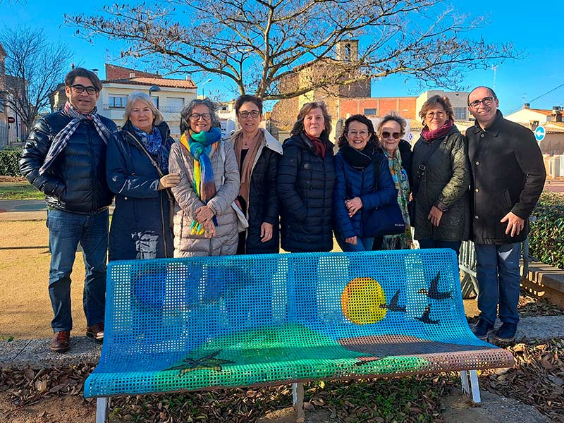 La presentació va comptar amb la presència de la responsable d’Oncolliga a Palamós, l’alcalde de Palamós, i del regidor de Brigada.