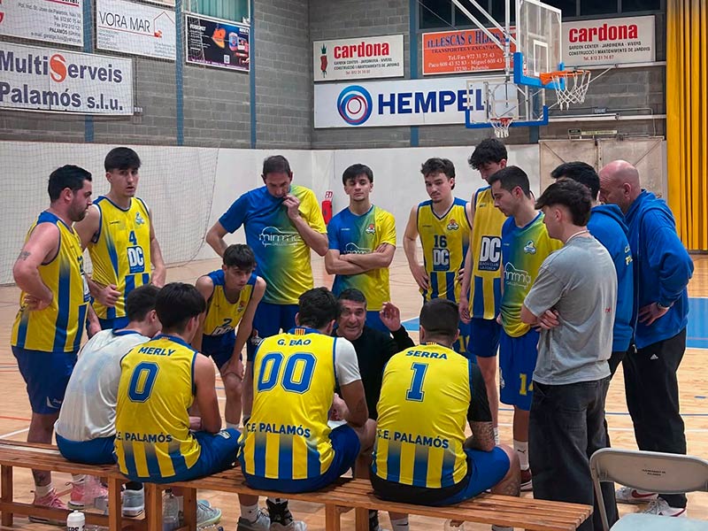 El sènior B del Club Esportiu Palamós va perdre dissabte 68 a 74 davant el CB Vilablareix. (Foto: CE Palamós).