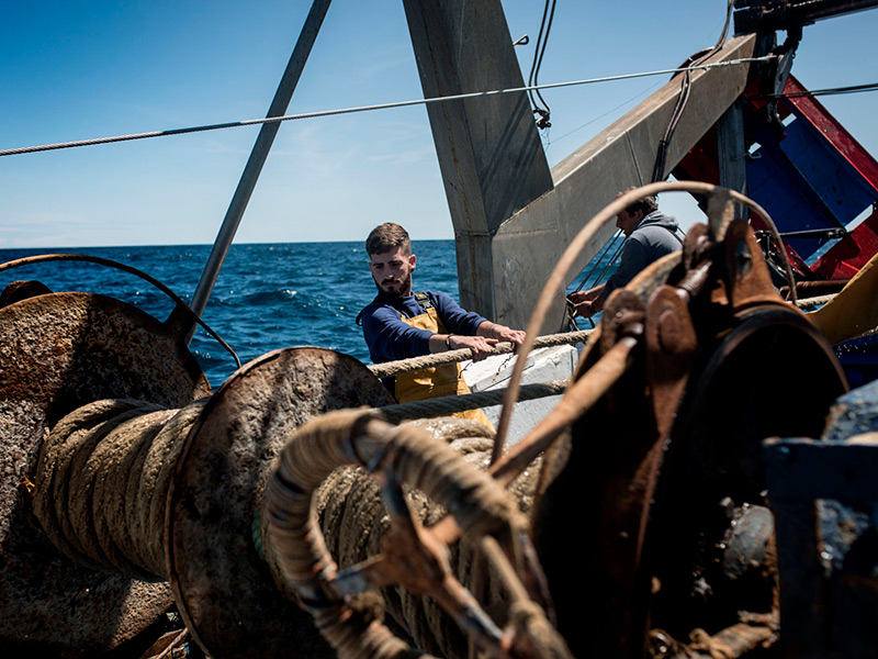 Un pescador de Palamós. (Foto: Confraria de Pescadors de Palamós).