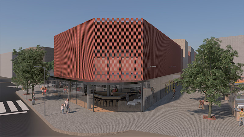 Simulació del nou Mercat Municipal de Palamós. (Font: Ajuntament de Palamós).
