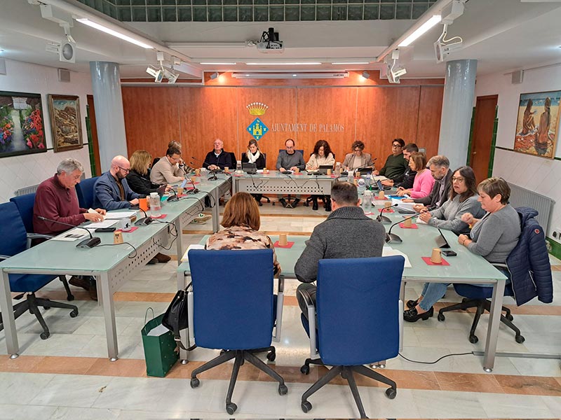 Imatge del Ple Ordinari de l'Ajuntament de Palamós del passat 21 de gener. (Foto: Ajuntament de Palamós).