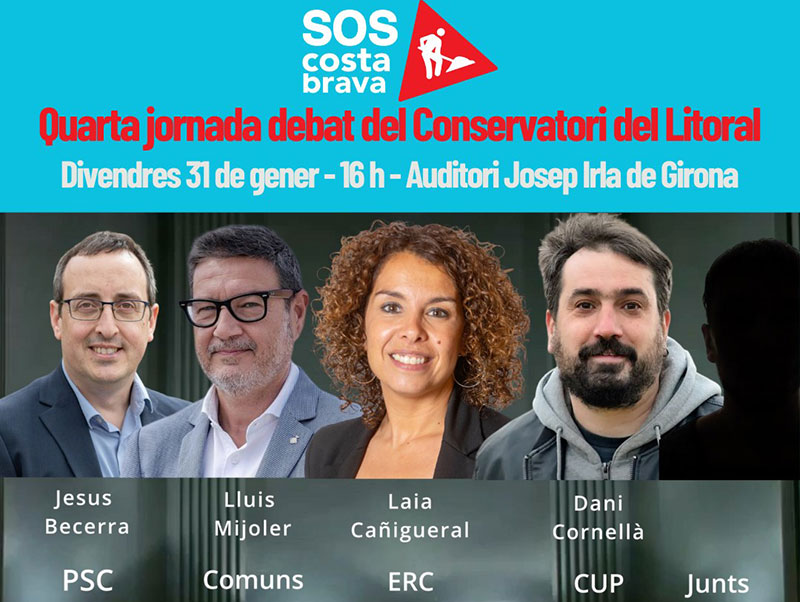La jornada de debat es fa avui a l'Auditori Josep Irla de Girona. (Foto: SOS Costa Brava).