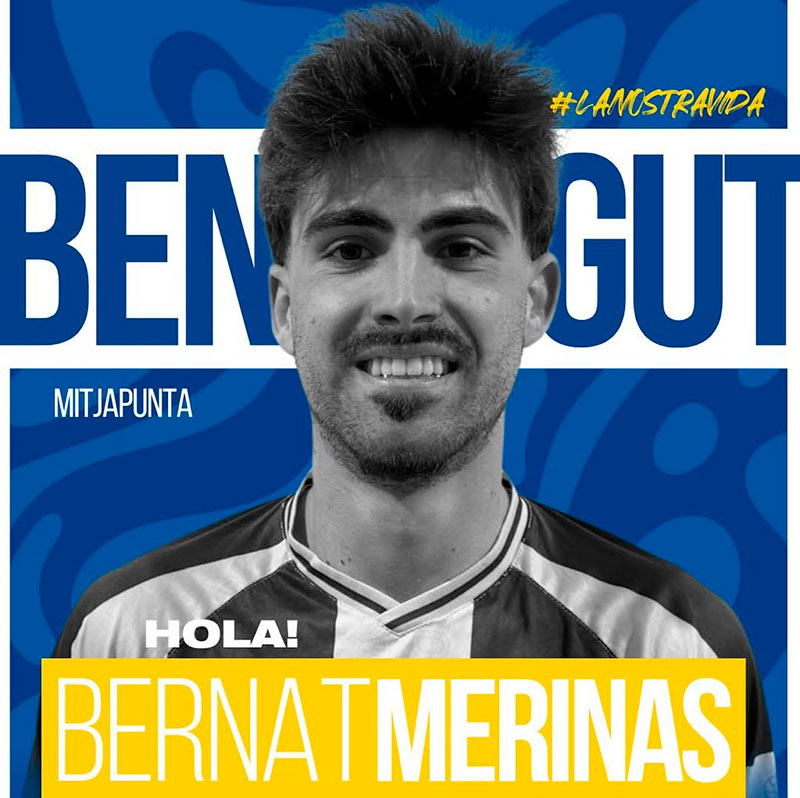 Bernat Merinas va debutar diumenge al camp del San Mauro. (Foto: Palamós CF - Laura Heras).