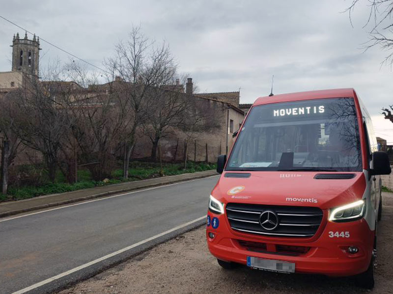 El transport a demanda del Baix Empordà del Baix Empordà amplia l'horari amb nou hores diàries de servei. (Foto: Moventis).