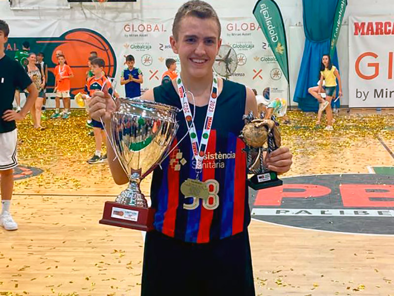 Biel Mas va fitxar pel Barça l'any 2023. (Foto: Júlia Aymerich).