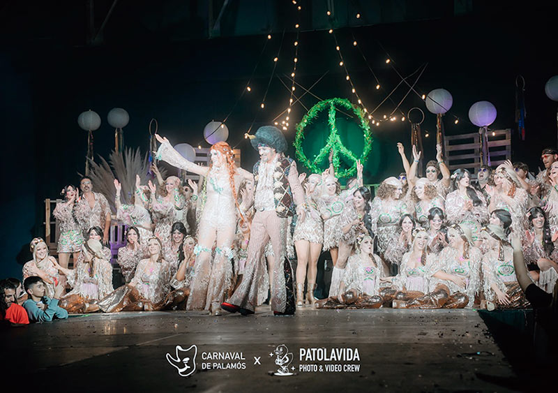 Imatge de la presentació del rei i la reina del carnaval, l'any passat. (Foto: Carnaval de Palamós - Patolavida).