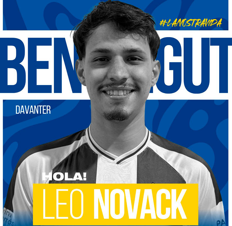 Leo Novack ja va debutar aquesta passada jornada amb la samarreta del Degà. (Foto: Palamós CF - Laura Heras).
