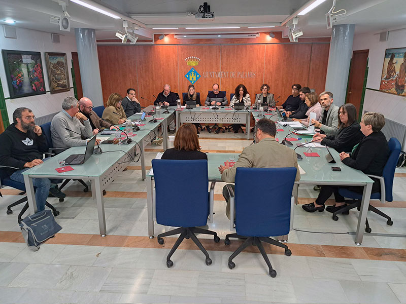 El Ple de l'Ajuntament de Palamós celebrat ahir. (Foto: Ajuntament de Palamós).