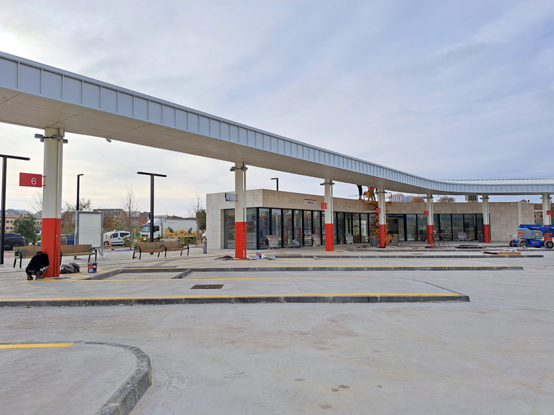 La nova estació d'autobusos de Palamós. (Foto: Ajuntament de Palamós).