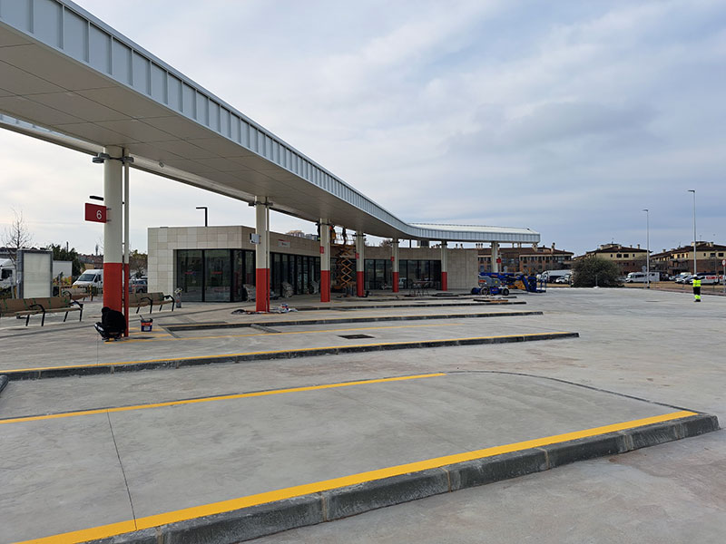 La nova estació d'autobusos de Palamós. (Foto: Ajuntament de Palamós).