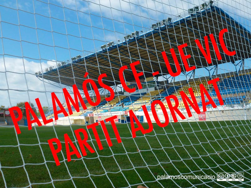 Ajornat el partit entre el Palamós CF i la UE Vic.