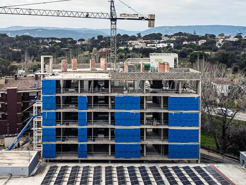 La promoció d'habitatge cooperatiu de Sostre Cívic a Palamós. (Foto: Ajuntament de Palamós).